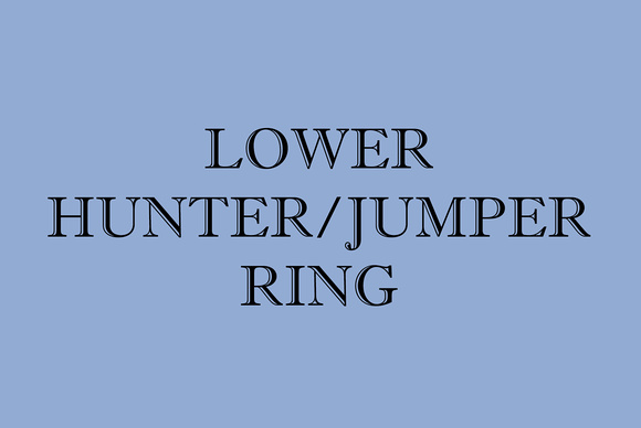 LOWER HUNTER JUMPER RING