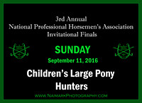 9/11/16 Children's Large Pony Hunters