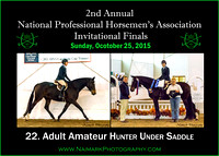 10/25/15 22. Adult Amateur Hunter Under Saddle & Ch/Res.