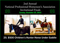 10/25/15 25. Children's Hunter Horse Under Saddle & Ch/Res.