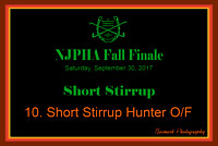 09/30/17 10. SHORT STIRRUP HUNTER O/F