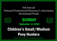 9/11/16 Children's Sm/Med Pony Hunters