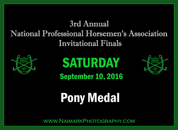 160910 NPHA NaimarkPhoto Sat Pony Medal