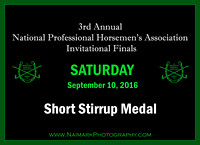 9/10/16 Short Stirrup Medal