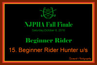 10/08/16 15. Beginner Rider Hunter u/s